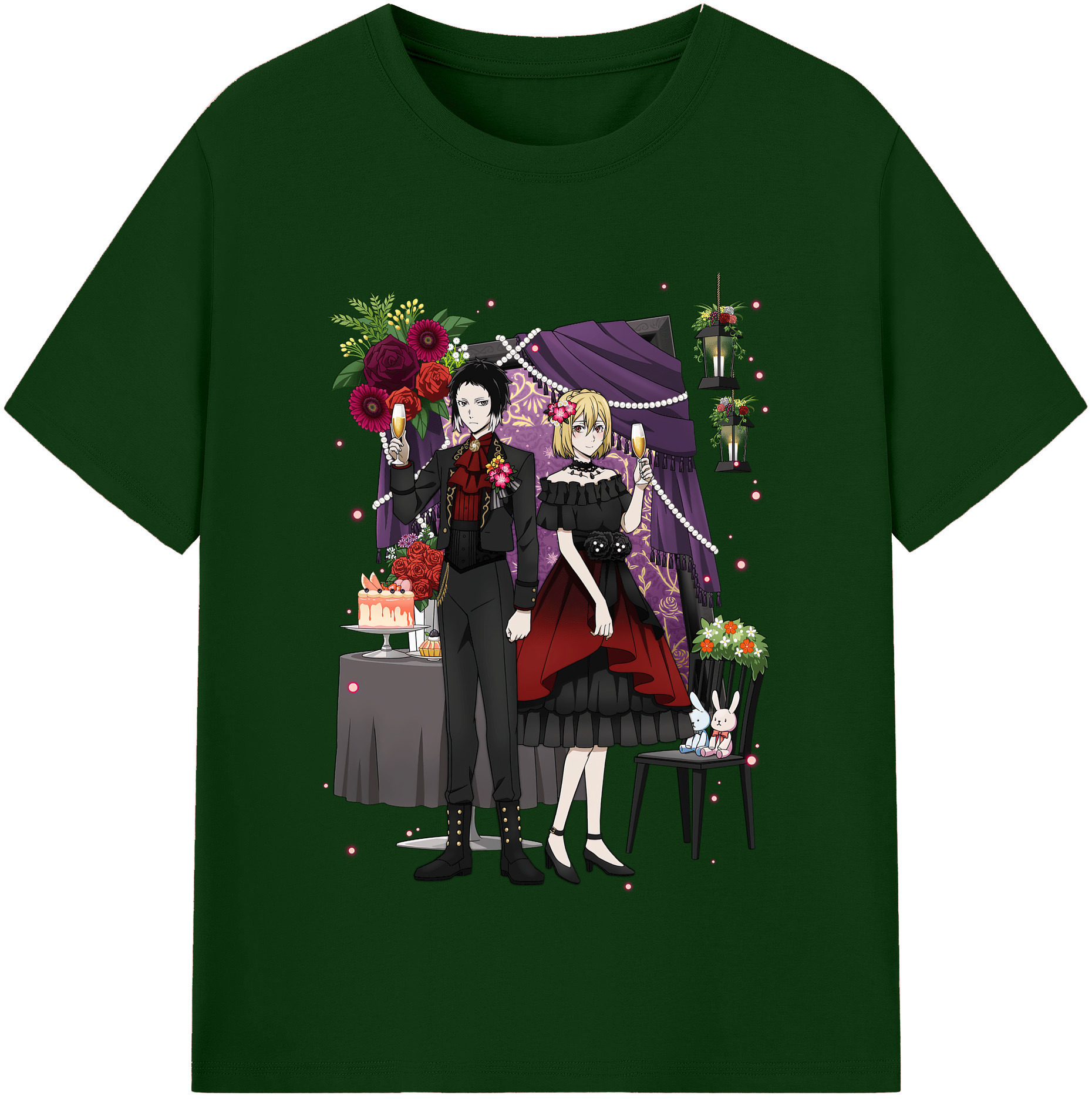 （画像用） 文豪ストレイドッグス Bungo Stray Dogs 綿100％半袖Tシャツ（フロントプリント）
